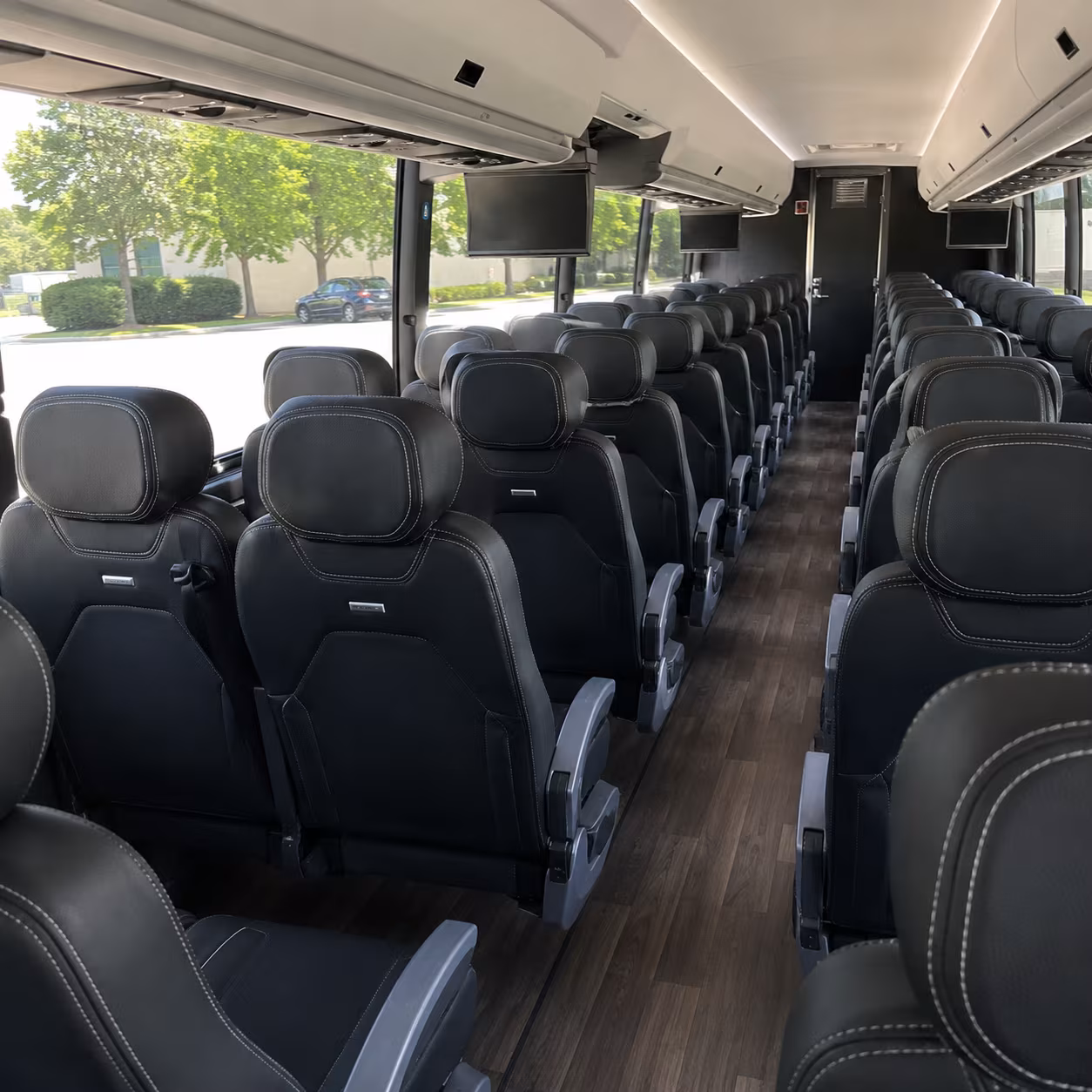 north port charter bus interior